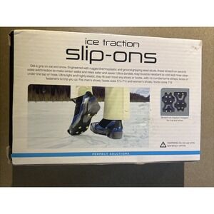 Ice Traction Slip-On Shoe Grips Men's Size 5.5–7.5 Anti-Slip Winter Cleats